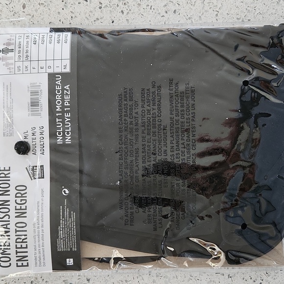 Black Bodysuit - Women Tops, Adult M/L - Picture 3 of 4